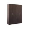 Rupantor Engineered Wood 4 Door Wardrobe Without Mirror in Walnut Finish
