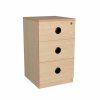 LB Beach 3 Unit Central Lock Mobile Drawer