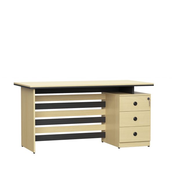 MultiColor Engineered Wood Polished Desk for Executive