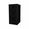 Mild Steel 3 Drawer File Cabinet - Black