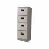 Mild Steel 4 Drawer File Cabinet - Grey